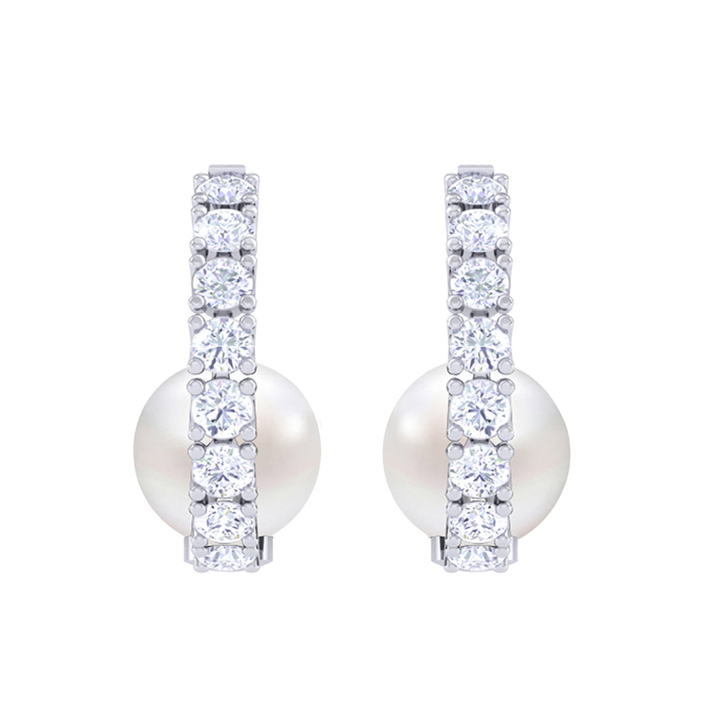 Silver Classic Pearl Earrings