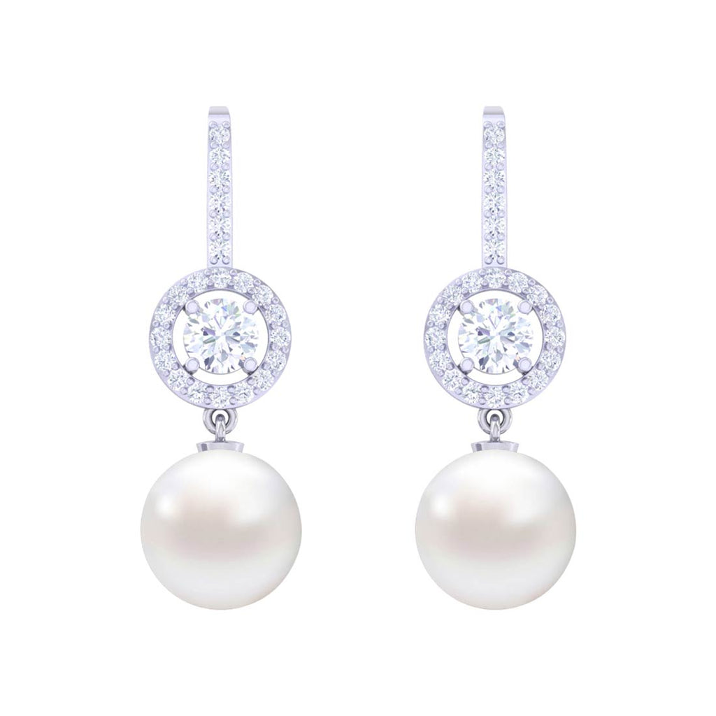 Silver Pearl Earrings