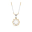 Silver Pearl Lotus Pendant Chain Necklace