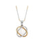 Silver Pearl Knot Pendant Chain Necklace