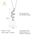 Silver Pearl Twist Pendant with Chain Necklace