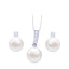 Silver Classic Pearl Jewellery Set