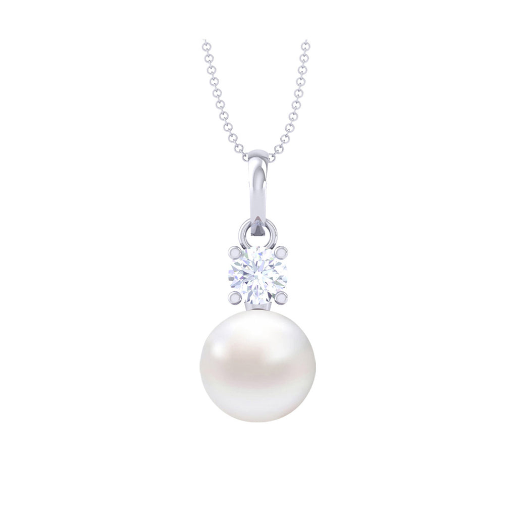 Silver Classic Pearl Pendant