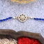 Silver Mandala Rakhi with Roli Chawal for Bhai Brothers