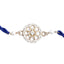Silver Mandala Rakhi with Roli Chawal for Bhai Brothers