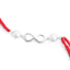 Silver Infinity Rakhi with Roli Chawal for Bhai Brothers
