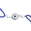 Silver Evil Eye Rakhi with Roli Chawal for Bhai Brothers