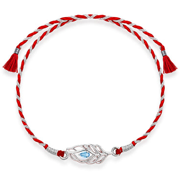 Silver Morpankh Rakhi