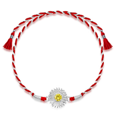 Silver Sun Flower Rakhi