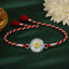 Silver Sun Flower Rakhi