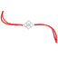 Silver Designer Rakhi with Roli Chawal for Bhai Brothers