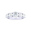 Silver Round Solitaire Ring