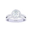 Silver Round Solitaire Ring