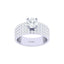 Silver Round Solitaire Ring