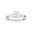 Silver Princess Cut Solitaire Ring