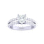 Silver Heart Solitaire Ring