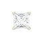 CLARA 925 Sterling Silver Square Solitaire 7 mm Stud Men Earring Gift for Men & Boys 1 Piece