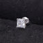 CLARA 925 Sterling Silver Square Solitaire 7 mm Stud Men Earring Gift for Men & Boys 1 Piece