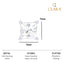 CLARA 925 Sterling Silver Square Solitaire 7 mm Stud Men Earring Gift for Men & Boys 1 Piece