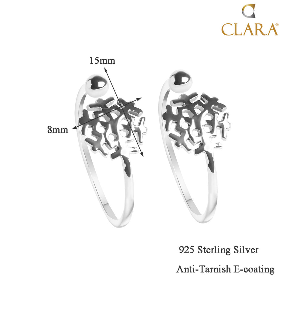 Silver Hugo Toe Rings Pair