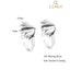 Silver Lotus Toe Rings Pair