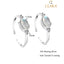 Silver Moonstone Toe Rings Pair