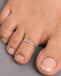 Silver Elara Infinity Toe Rings Pair