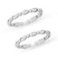 Silver Beaded Toe Rings Pair