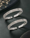 Silver Wave Oxidised Toe Rings Pair