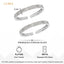 Silver Wave Oxidised Toe Rings Pair