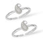 Silver Traditional Oxidised Toe Rings Pair