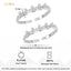 Silver Curtain Toe Rings Pair