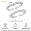 Silver Evelyn Sparkle Toe Rings Pair