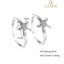 Silver Star Fish Toe Rings Pair