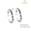 Silver Cross Toe Rings Pair, Oxidised