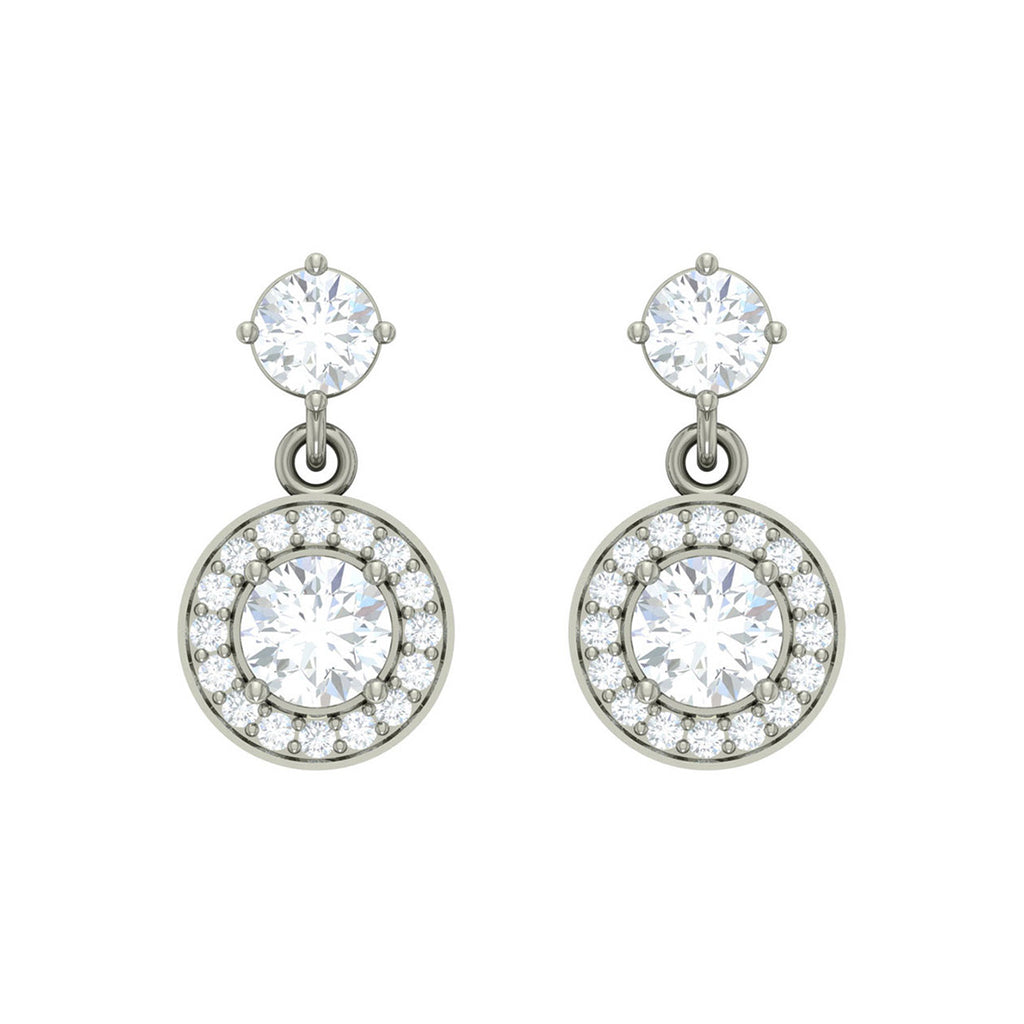 Silver Dangle & Drop Maude Earring
