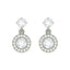 Silver Dangle & Drop Maude Earring