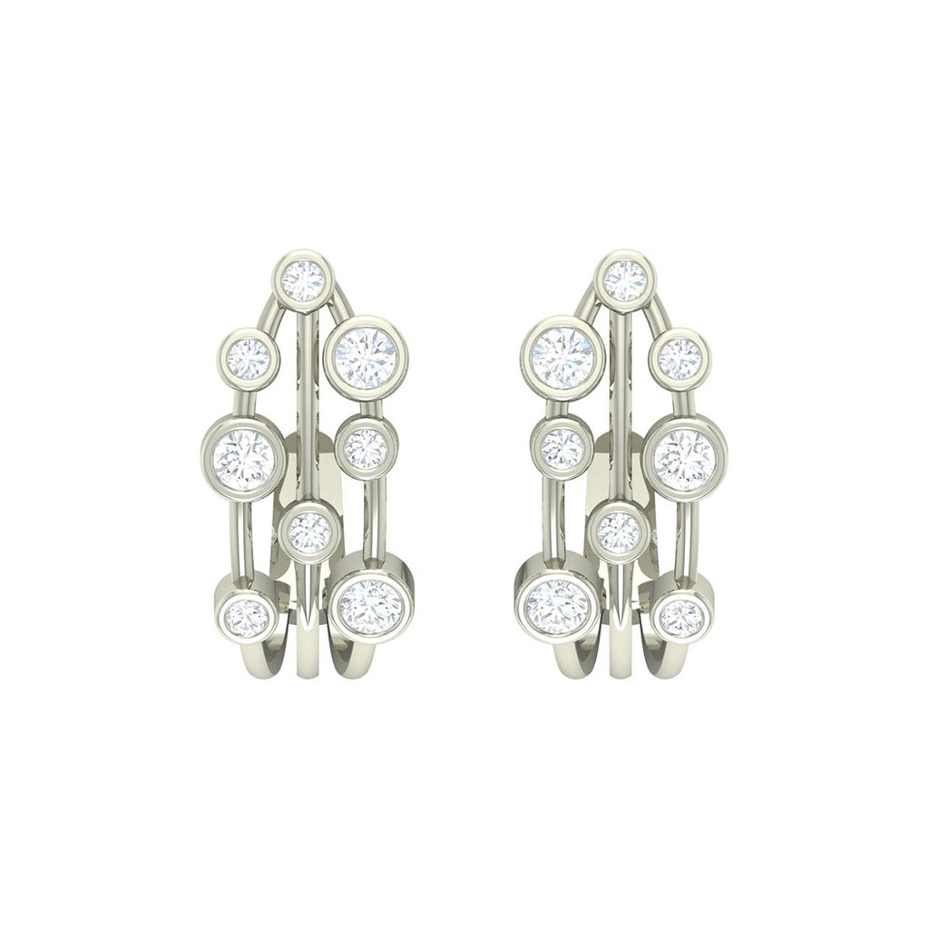 Silver Hoop Juno Earring