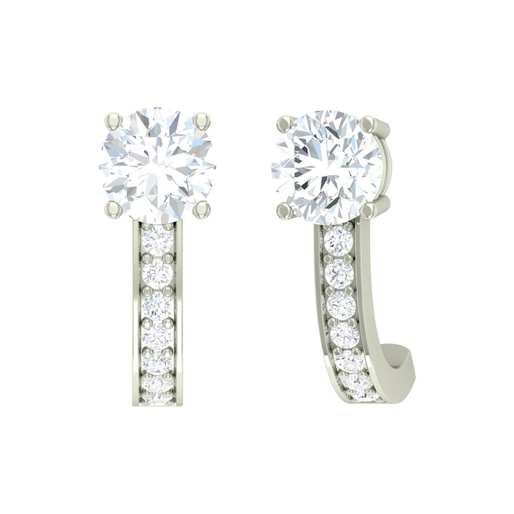 Silver Hoop Amy Earring