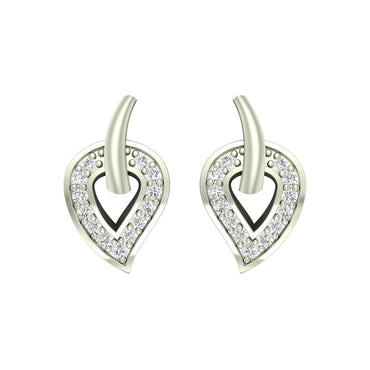 CLARA 925 Sterling Silver Swiss Zirconia Stella Earring With Screw Back Gift for Women and Girls