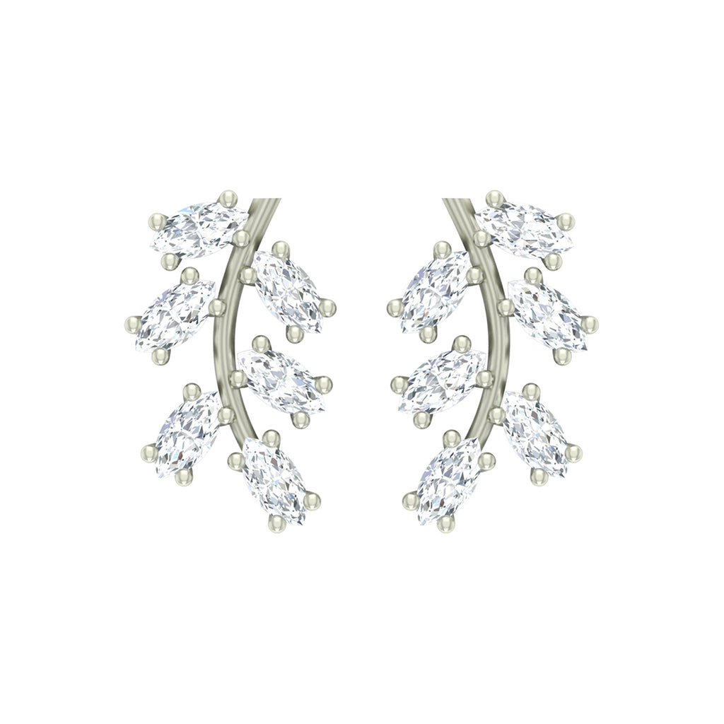 Silver Leaf Earring