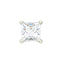 CLARA 925 Sterling Silver Square Solitaire 6 mm Stud Men Earring Gift for Men & Boys  1 Piece