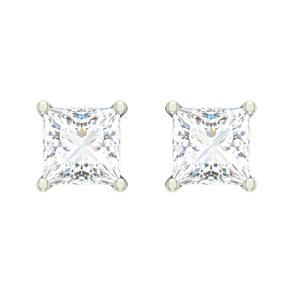 Silver Square Earring