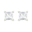 Silver Square Earring