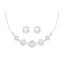 Silver 5 Stone Jewellery Set