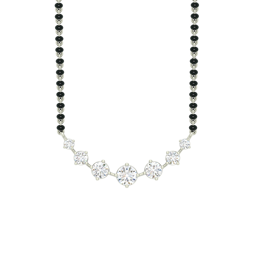 Silver 7 Stone Mangalsutra