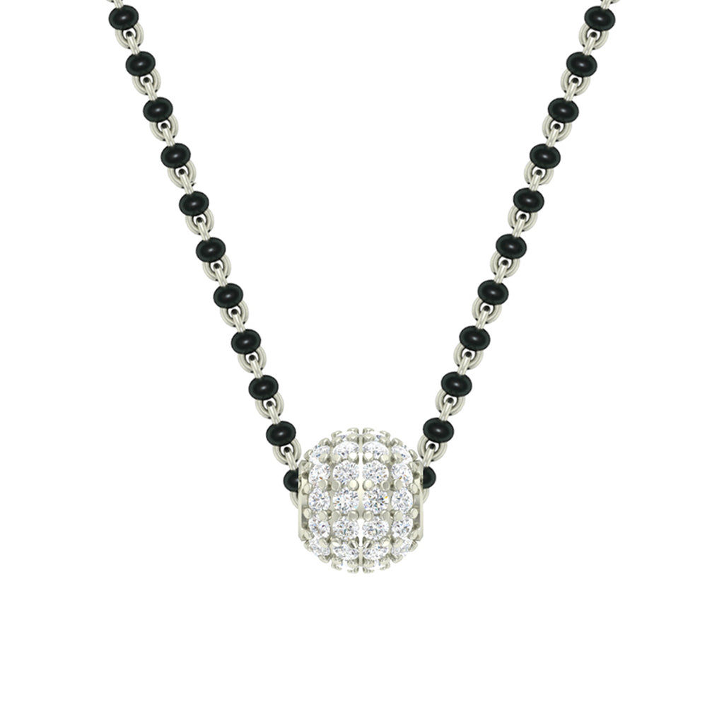 Silver Ball Mangalsutra