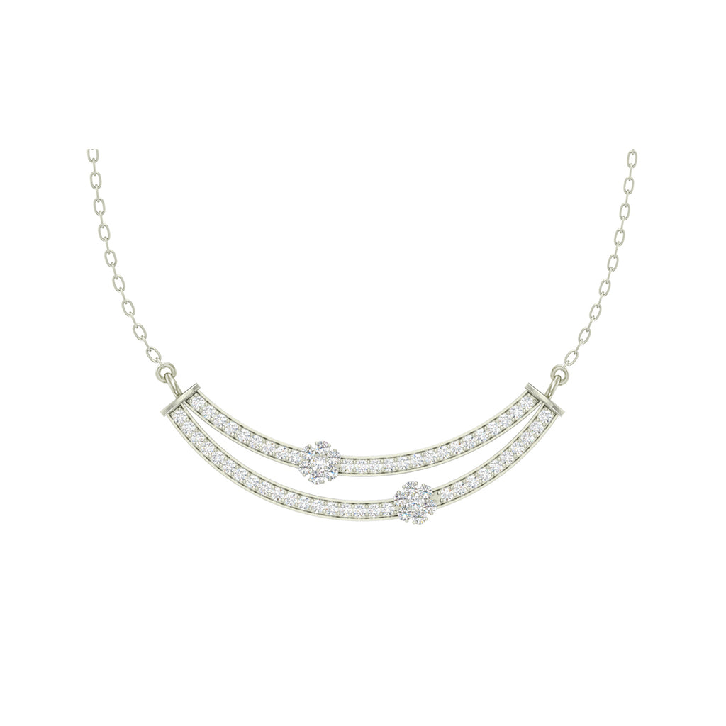 Silver Ava Pendant Chain Necklace