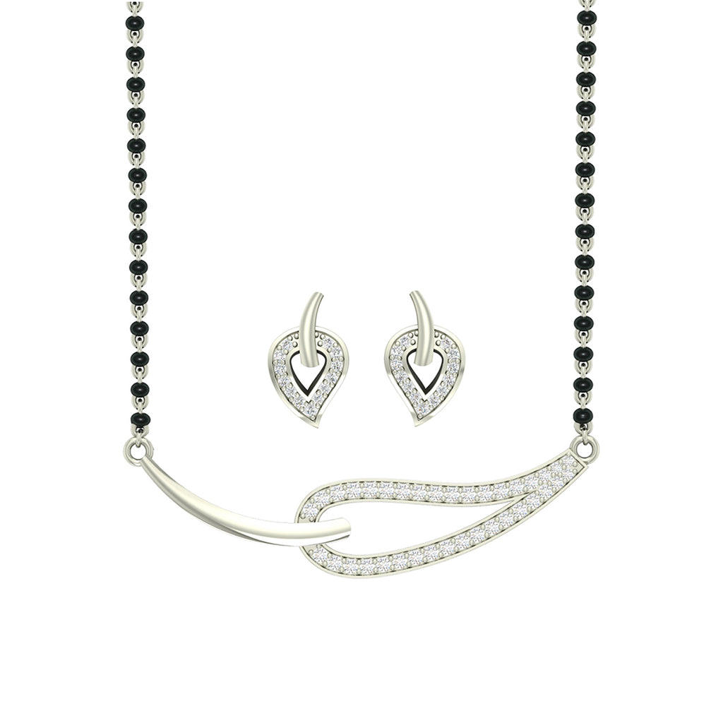 Silver Stella Mangalsutra Jewellery Set