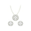 Silver Halo Jewellery Set